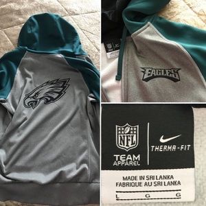 EAGLES official NFL TEAM Apparel, zip up hoodie